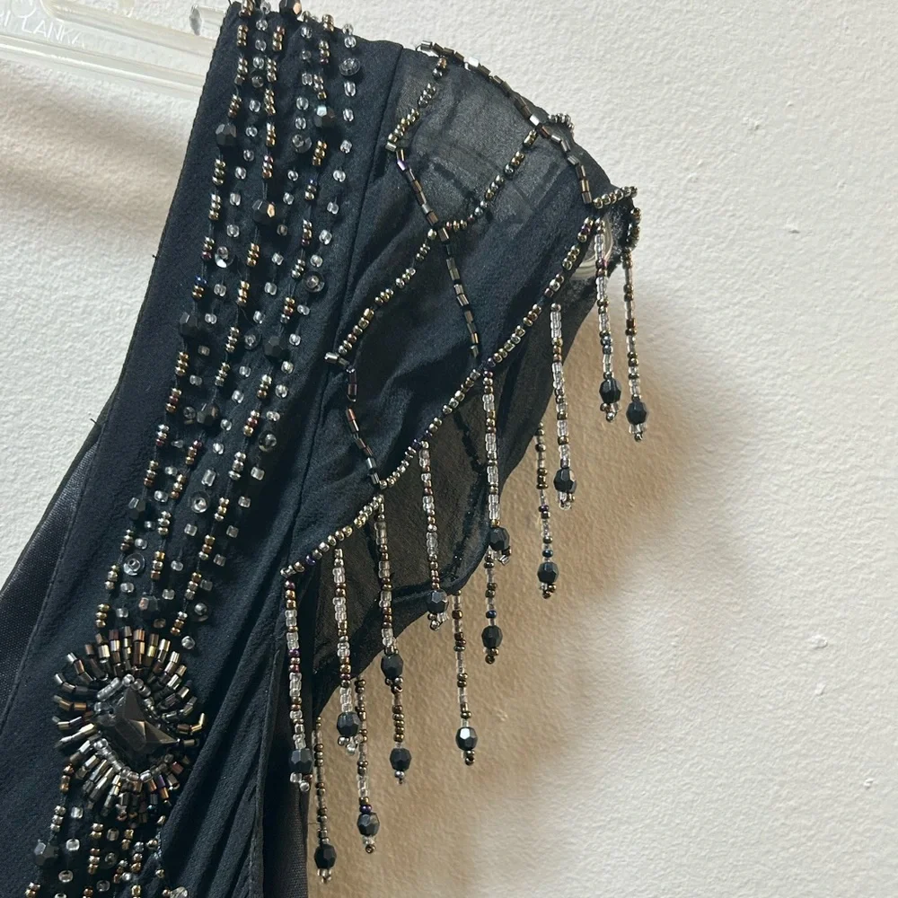 💶SOLD💶Vintage silk Sue Wong Nocturne beaded dress - Picture 8 of 10